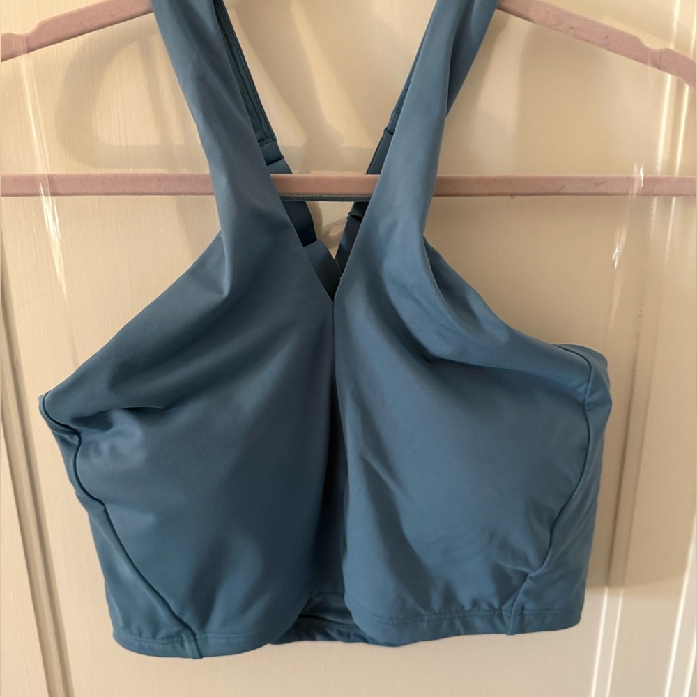 Athleta Steel Blue Medium-Impact Sports Bra